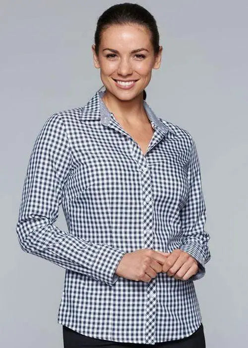 Aussie Pacific Ladies Brighton Long Sleeve Shirt 2909L Metro Workwear.